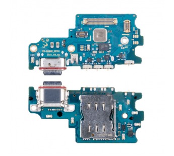 Шлейф для Samsung Galaxy S21 FE (G990E/America/EU version) плата на системный разъем/разъем SIM/микрофон - Премиум#2064498
