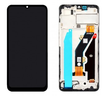 Дисплей для Infinix Smart 7 (X6515) в рамке + тачскрин (черный) (100% LCD)#2086764