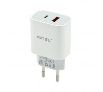 СЗУ с выходом USB AXTEL (PD22,5W/QC4.0/1USB/1USB-C) белое#2046095