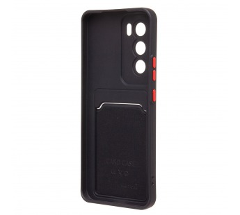 Чехол-накладка - SC337 с картхолдером для "OPPO Reno 12 Global" (black) (235922)#2090189