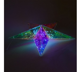 DIY Фигура светодиодная модель 2 "Shining Star" Звезда, 36см, USB гирлянда в комплекте, Funray#2046280