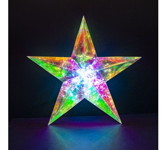 DIY Фигура светодиодная модель 2 "Shining Star" Звезда, 36см, USB гирлянда в комплекте, Funray#2046278