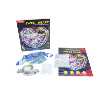DIY Фигура светодиодная модель 6 "Sweet Heart" Сердце, 22,5см, USB гирлянда в комплекте, Funray#2046298