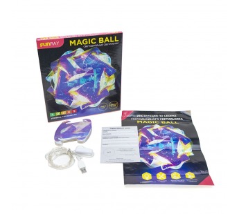 DIY Фигура светодиодная модель 7 "Magic Ball" Декоративный шар, 20см, USB гирлянда в компл., Funray#2046262