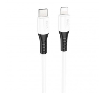 Кабель Type-C - Apple lightning Hoco X82 (повр.уп) 100см 3A  (white) (237084)#2046737