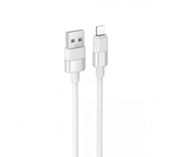 Кабель USB - Apple lightning Borofone BX106 (повр. уп.) 100см 2,4A  (white) (237089)#2046729