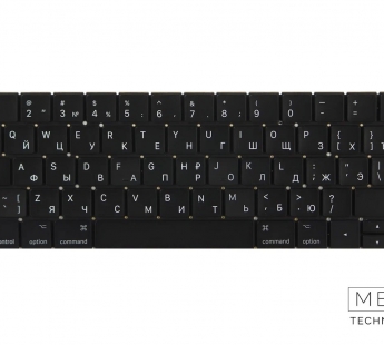 Клавиатура для ноутбука MacBook Pro 13"/15" A1989/A1990 (2018-2019, Г-образный Enter RU) Черный#2150888
