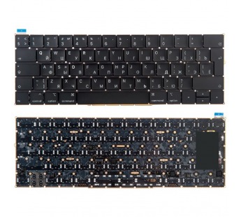 Клавиатура для ноутбука MacBook Pro 13"/15" A1989/A1990 (2018-2019, Г-образный Enter RU) Черный#2073692