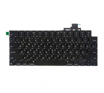 Клавиатура для ноутбука MacBook Air M2 13" A2681/A2941/A3113/A3114 (2022-2024, прямой Enter RU) Черный#2071230