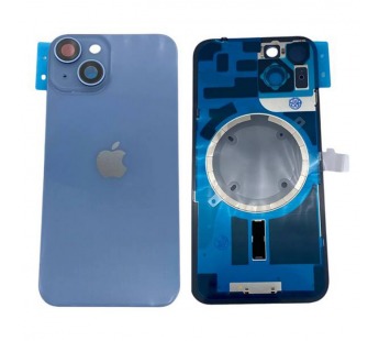 Задняя крышка iPhone 14 (Стекло камеры + Рамка + MagSafe) Оригинал Синий#2064347