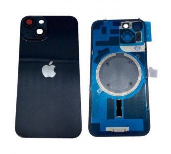Задняя крышка iPhone 14 (Стекло камеры + Рамка + MagSafe) Оригинал Черный#2064345
