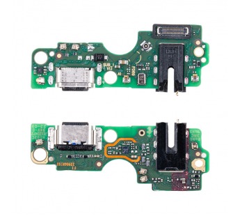 Шлейф для Tecno Spark 20 (KJ5) плата на системный разъем/разъем гарнитуры/микрофон - Премиум#2062882