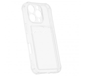 Чехол с кармашком для Apple iPhone 16 Pro/6.3 прозрачный (001)#2047593