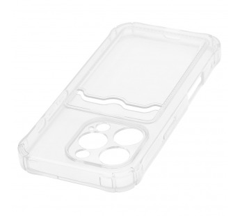 Чехол с кармашком для Apple iPhone 16 Pro/6.3 прозрачный (001)#2047592