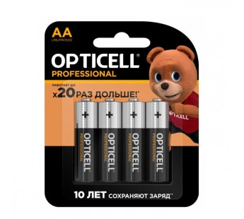 Элемент питания OPTICELL PROFESSIONAL LR6 BL4 (4/48/192/16128)#2057160