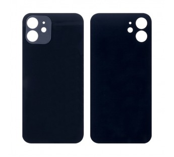Задняя крышка для iPhone 12 (черный) с широкими отверстиями, ориг#2083125