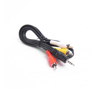 Шнур 3RCAшт. - шт.3,5мм 4pole 1,0м "Сигнал"#2052575