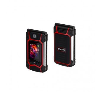 Мобильный телефон MAXVI E10 ds Red раскладушка (2,8"/1,3МП/2000mAh)#2049035