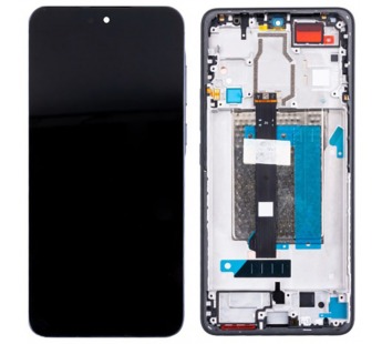 Дисплей для Xiaomi Poco F6 (24069PC21G) модуль с рамкой Черный - OR (SP)#2077724