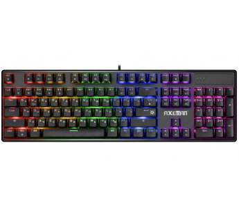 Клавиатура Defender Axeman GK-302 игровая механическая (107кн, OUTEMU Red) (black) (237353)#2049352