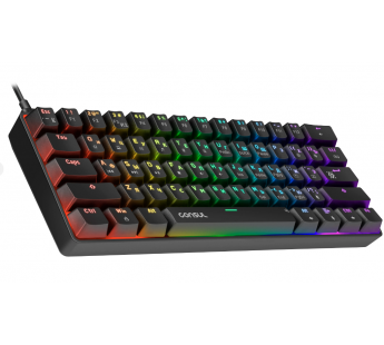 Клавиатура Defender Consul GK-220 игровая механическая (61кн, OUTEMU Red) (black) (237348)#2049372