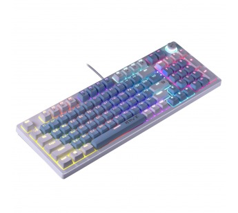 Клавиатура Defender Hawk GK-418 игровая механическая  (97кн, OUTEMU Brown) (blue) (237352)#2051303