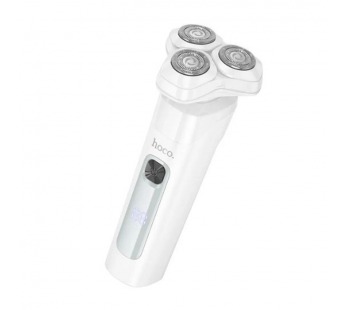 Электробритва с 3 лезвиями Hoco HP32 водонепроницаемость IPX7 с дисплеем 600mAh (белый)#2088963