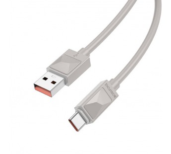 Кабель USB - TypeC BOROFONE BX109 5A (серый) 1м#2049791