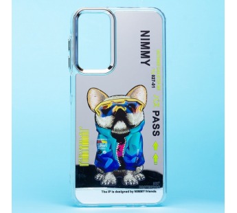 Чехол силиконовый Samsung A25 зекркальный с принтом "Собака"#2050003