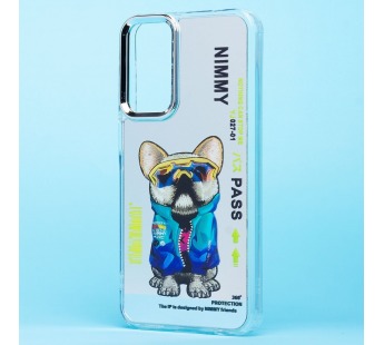 Чехол силиконовый Samsung A25 зекркальный с принтом "Собака"#2084555
