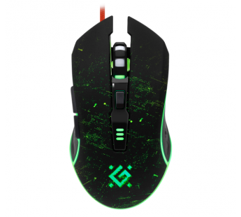 Мышь оптическая DEFENDER Draglen GM-907 проводная, игровая черная#2049903