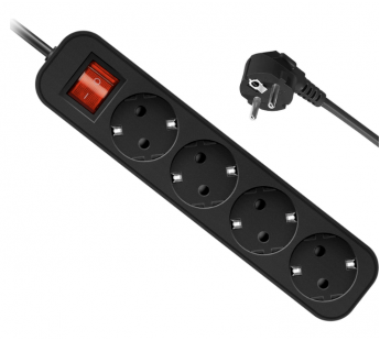 Удлинитель DEFENDER G418, 4 розетки с заземлением 1.8 м#2049917