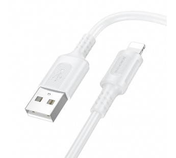 Кабель USB - Apple lightning Borofone BX111 Feliz 100см 2,4A  (white) (235099)#2050260