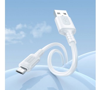 Кабель USB - micro USB Borofone BX111 Feliz 100см 2,4A  (white) (235101)#2050257