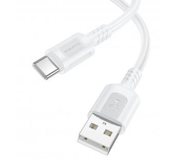 Кабель USB - Type-C Borofone BX111 Feliz 100см 3A  (white) (235103)#2050250