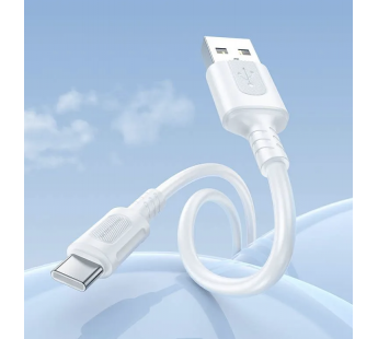 Кабель USB - Type-C Borofone BX111 Feliz 100см 3A  (white) (235103)#2050251