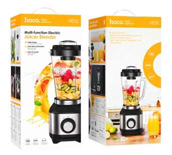 Блендер стационарный Hoco HE32 Juicer, 1.8л, черный#2050387