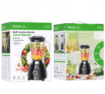 Блендер стационарный Hoco HE33 Juicer, 1.8л, черный#2050388