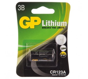 Элемент питания CR123A (3V) Lithium GP BL-1#2050739