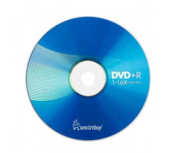 Диск DVD+R SMARTBUY 4,7GB 16x CB-25 (цена за 1 шт, упаковка 25 шт)#2052758