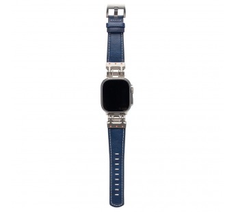 Ремешок - ApW40 экокожа Apple Watch 42/44/45/49 mm (dark blue) (238271)#2051276