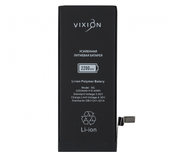 АКБ Apple iPhone 6 (Vixion) усиленная (2200 mAh) с монтажным скотчем#2050898