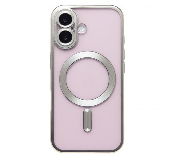 Чехол-накладка - SM027 SafeMag для "Apple iPhone 16" (silver) (235504)#2052376