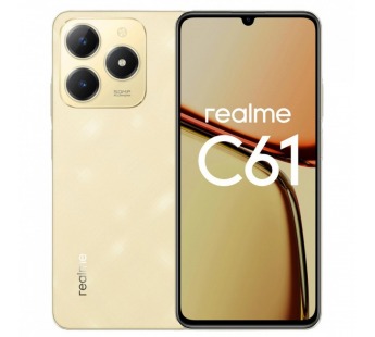 Смартфон Realme C61 8 + 128 ГБ блестящий золотой#2051261