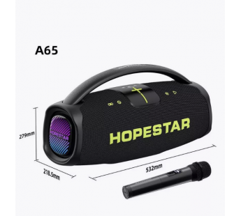 Колонка беспроводная  HOPESTAR A65 300W, (USB,FM,TF card, микрофон)  цвет черный#2051622