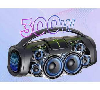 Колонка беспроводная  HOPESTAR A65 300W, (USB,FM,TF card, микрофон)  цвет черный#2051624
