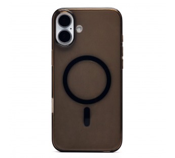 Чехол-накладка ORG PC Clear Case SafeMag для "Apple iPhone 16 Plus" (transparent/black) (234518)#2052676