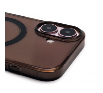 Чехол-накладка ORG PC Clear Case SafeMag для "Apple iPhone 16" (transparent/black) (234517)#2088487