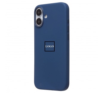 Чехол-накладка ORG Silicone Case SafeMag с анимацией для "Apple iPhone 16 Plus" (dark blue) (235638)#2069089