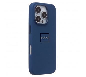 Чехол-накладка Silicone Case SafeMag с анимацией для "Apple iPhone 16 Pro" (dark blue) (235646)#2066397